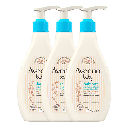 Aveeno Baby Daily Lotion, 3 X 250Ml - Nonynana