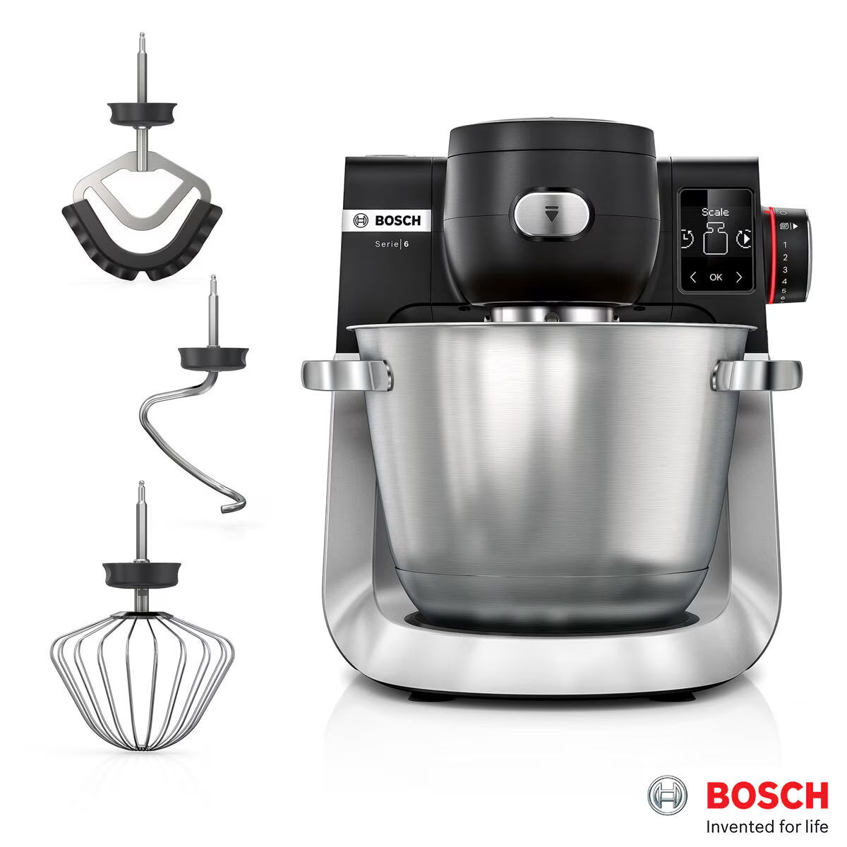 Buy now from NonynanaEssential  Bosch Series 6 Intelligent Sensing Integrated Scale Stand Mixer, MUMS6ZM00G Bosch