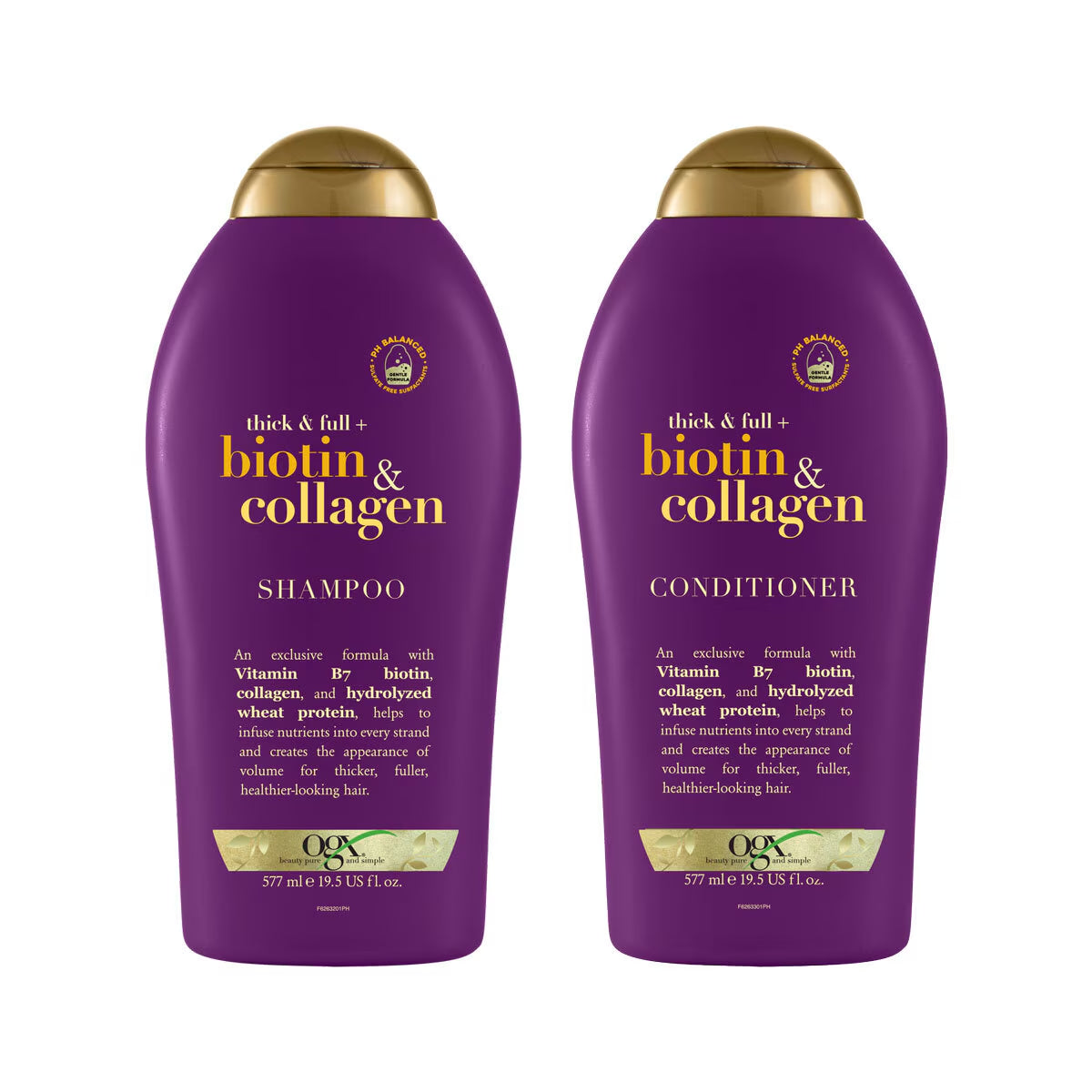 OGX Shampoo & Conditioner in 2 Varieties, 2 X 577Ml