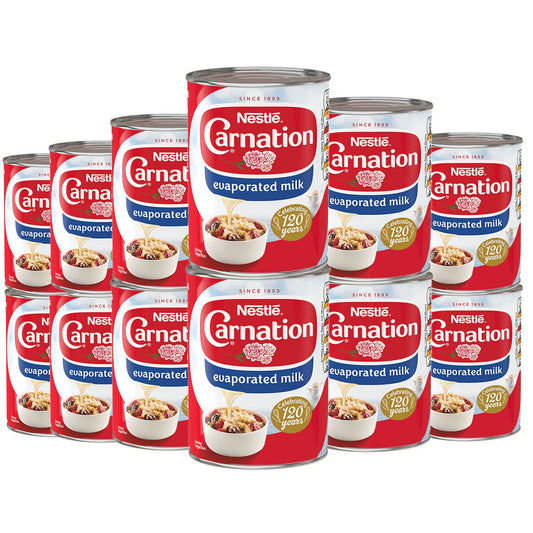 Carnation Evaporated Milk, 12 X 410G - Nonynana