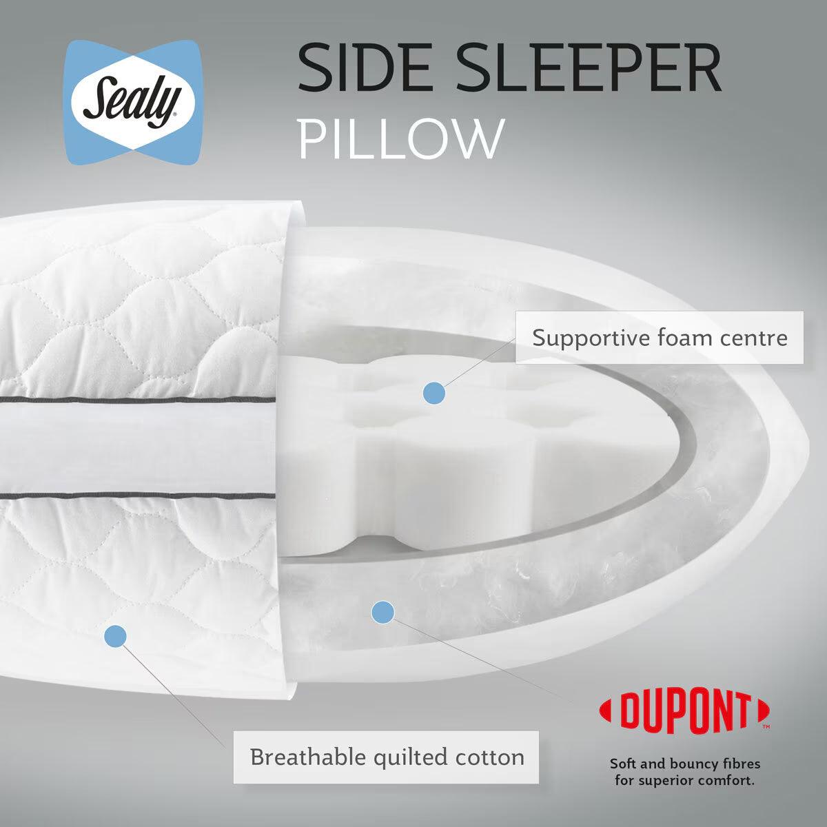 Buy now from NonynanaEssential  Sealy Side Sleeper Pillow, 2 Pack Sealy