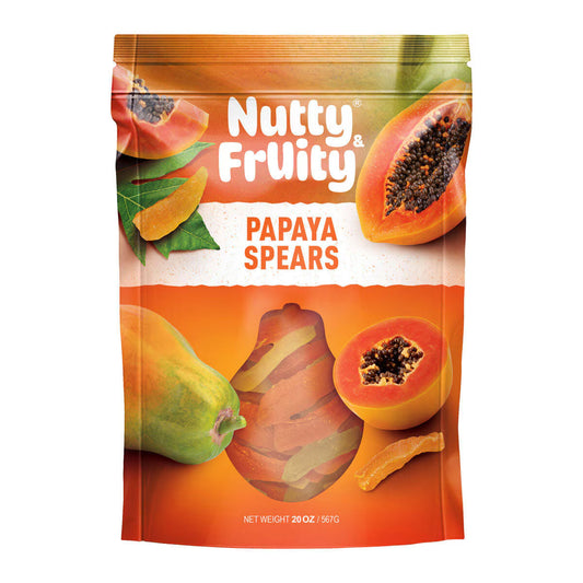 Nutty and Fruity Papaya Slices, 567G - Nonynana