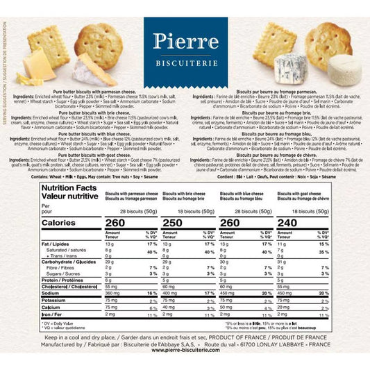 Pierre Biscuiterie Cheese Sables Party Assortment, 600G - Nonynana