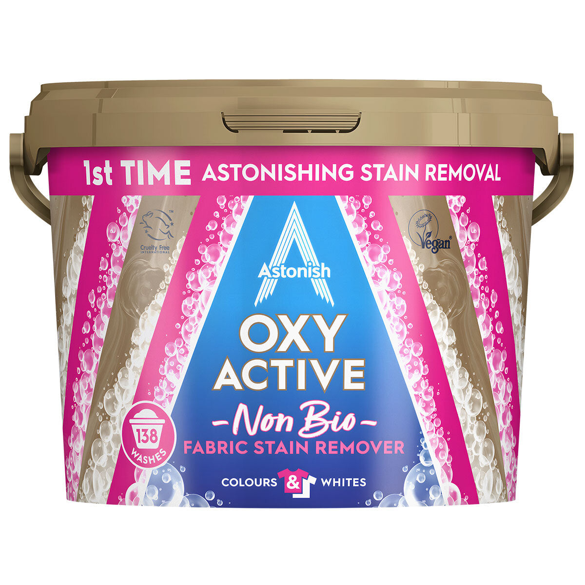 Buy now from NonynanaEssential  Astonish Oxy Active Non Bio Fabric Stain Remover, 3Kg Astonish