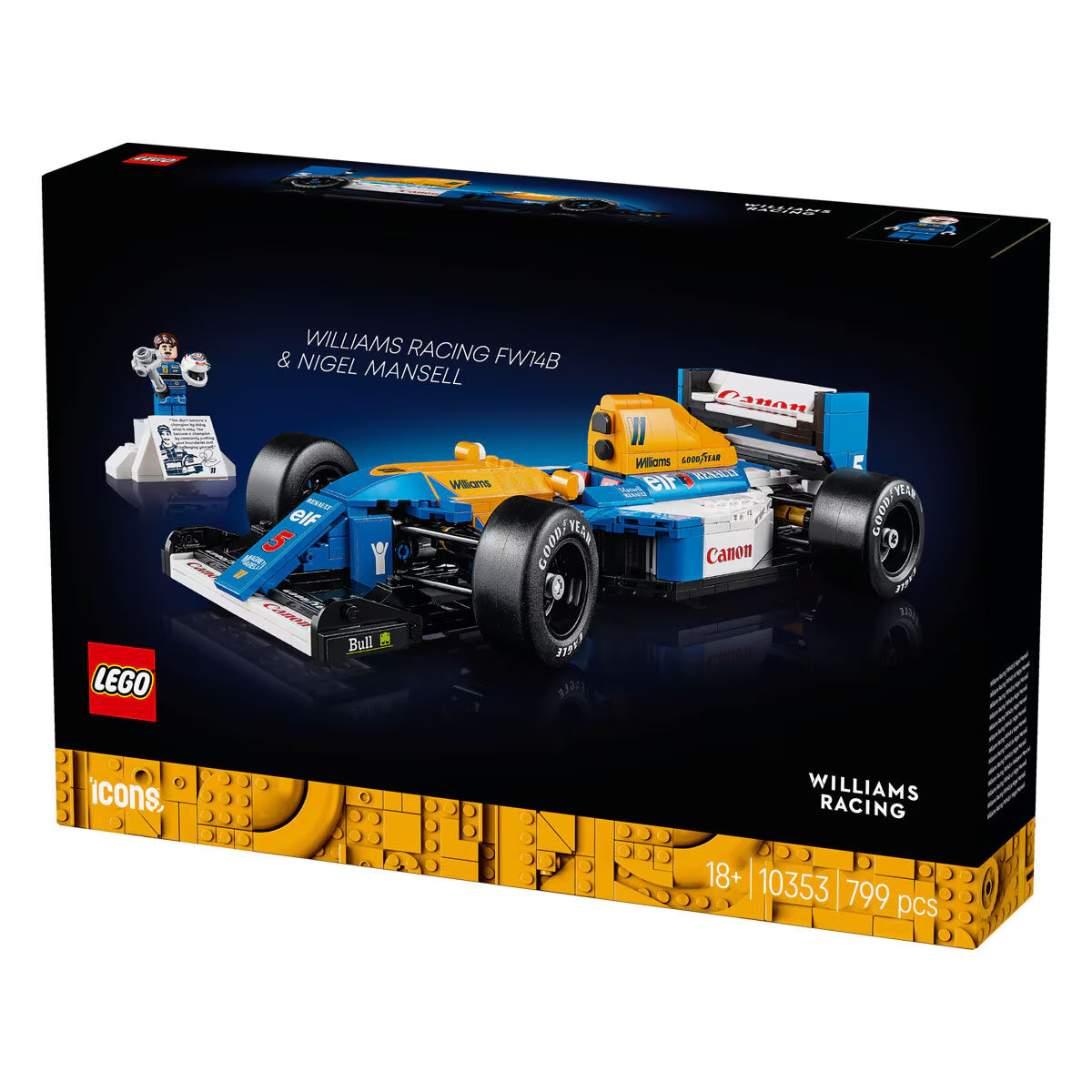 LEGO Icons Williams Racing FW14B & Nigel Mansell - Model 10353 (18+ Years)