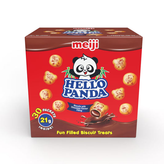 Hello Panda Chocolate Filled Biscuits, 30 X 21G - Nonynana