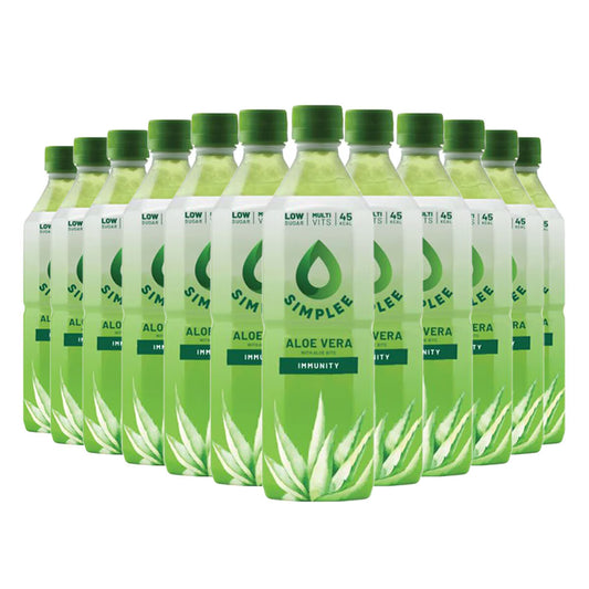 Simplee Aloe Vera Drink with Bits, 12 X 500Ml - Nonynana