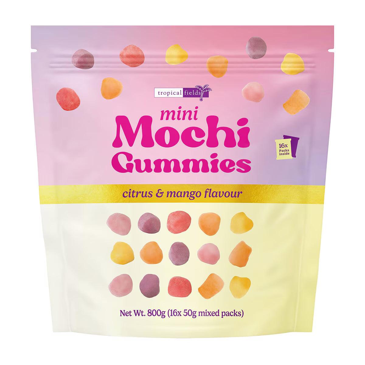 Buy now from NonynanaEssential  Tropical Fields Mini Mochi Gummies 800G, 16 X 50G Tropical Fields