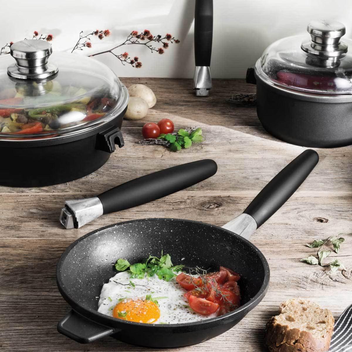 Buy now from NonynanaEssential  Berghoff Eurocast Non-Stick Cookware Set, 11 Piece BergHOFF