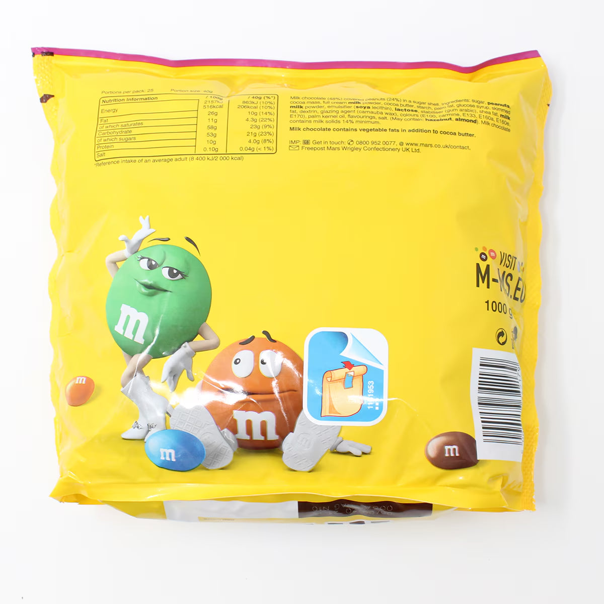 M&M Peanut Pouch, 1Kg - Nonynana