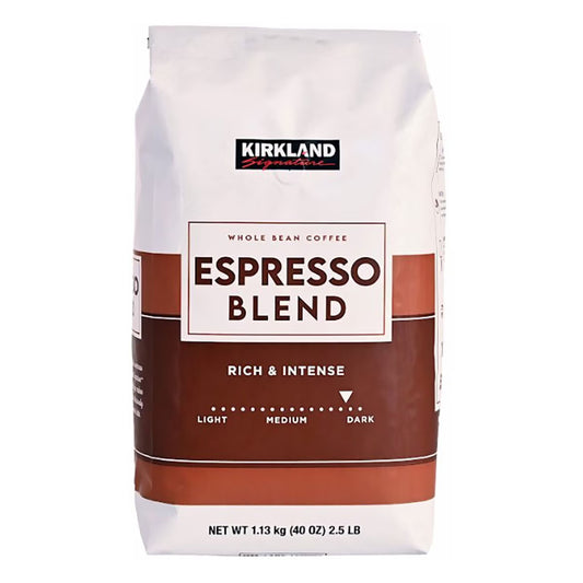 Kirkland Signature Whole Bean Coffee Espresso Blend, 1.13Kg - Nonynana