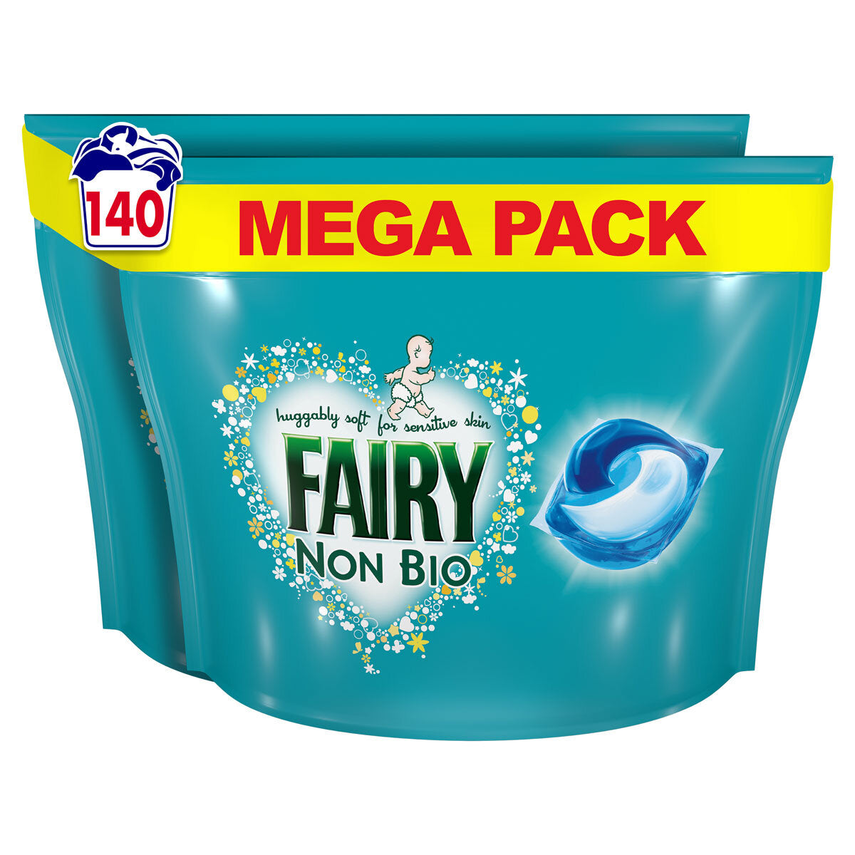 Buy now from NonynanaEssential  Fairy Non Bio Pods, 140 Wash Fairy