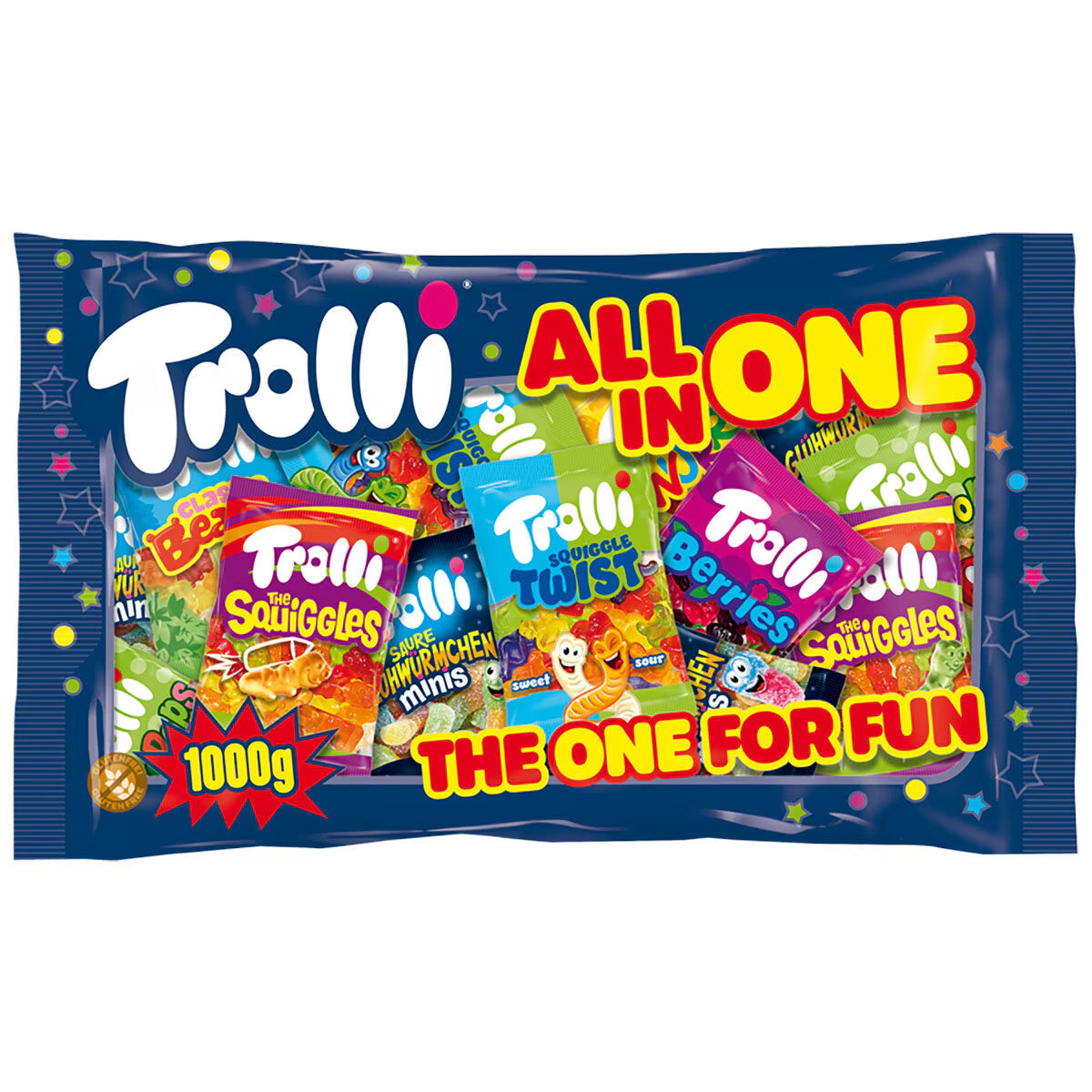 Trolli All in One Sweet Mix, 1Kg - Nonynana