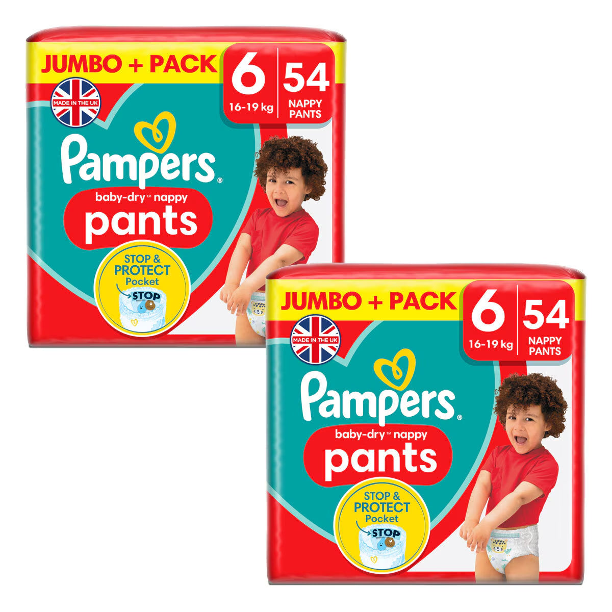 Pampers Baby Dry Pants Size 6, 2 X 54 Pack - Nonynana