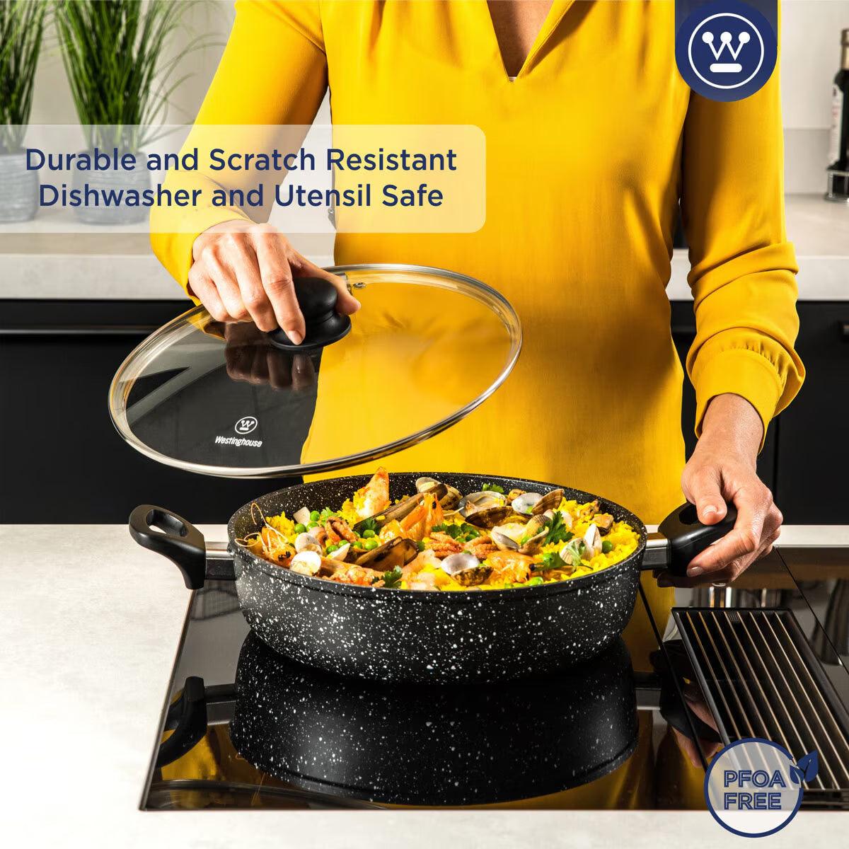 Buy now from NonynanaEssential  Westinghouse Low Non-Stick Casserole with Lid, 32Cm Westinghouse