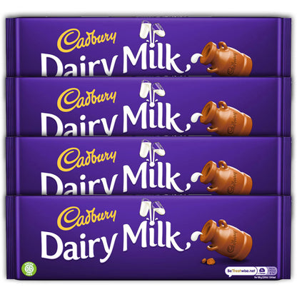 Cadbury Dairy Milk Chocolate, 4 X 300G - Nonynana