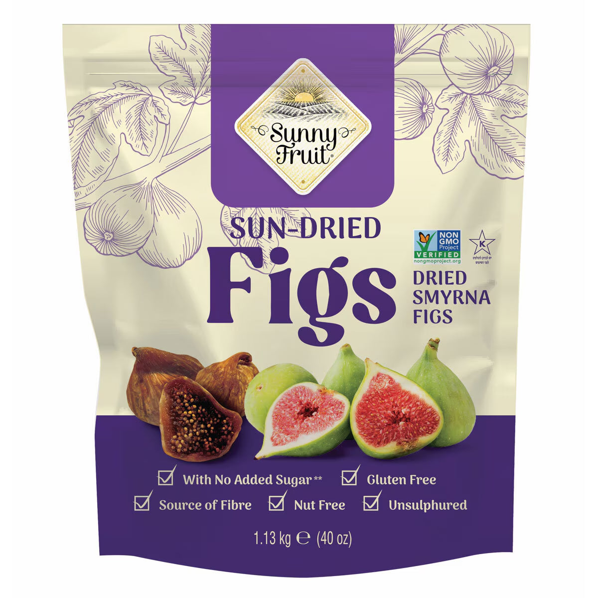 Sunny Fruit Dried Figs, 1.13Kg - Nonynana