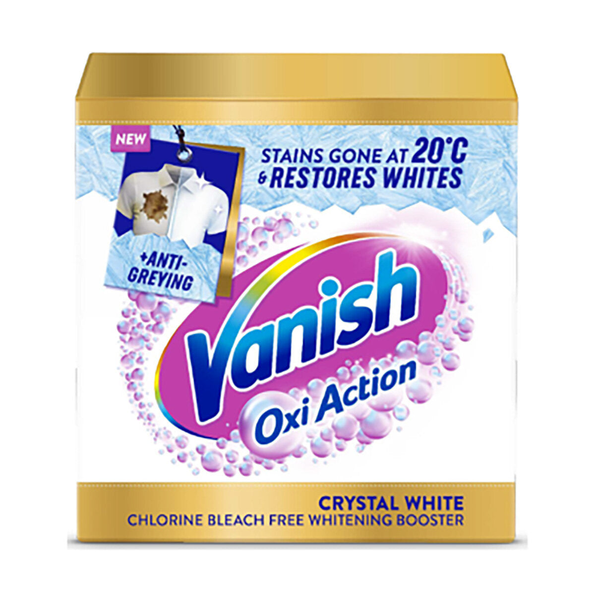 Buy now from NonynanaEssential  Vanish Gold Oxi Action Powder Crystal White Stain Remover, 2.7Kg Vanish