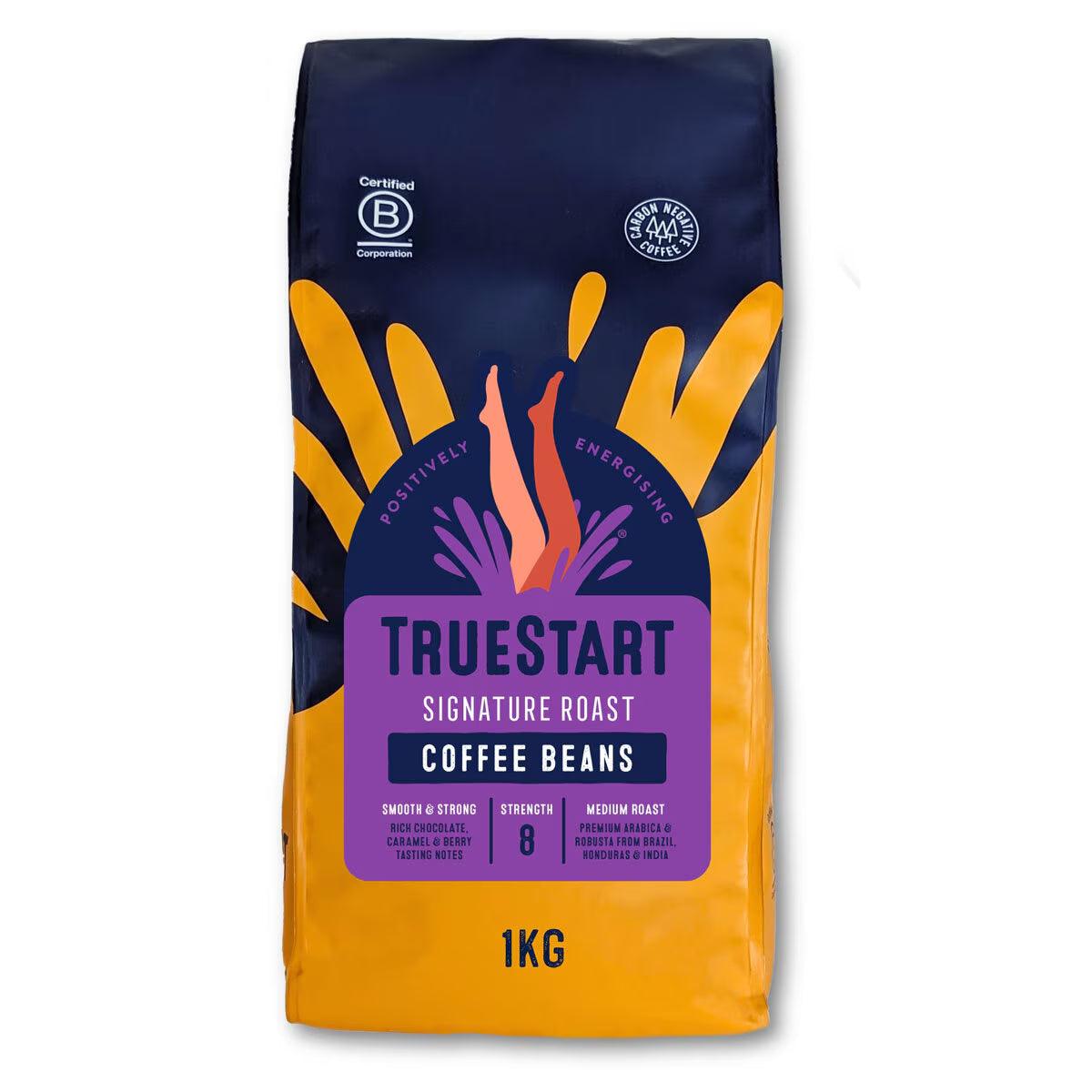 Buy now from NonynanaEssential  Truestart Signature Roast Coffee Beans, 1Kg TrueStart