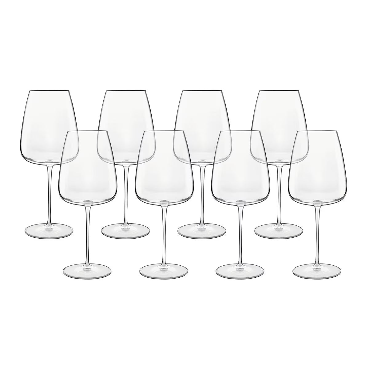 Luigi Bormioli Talismano Crystal Bordeaux Glasses, 700Ml, 8 Pack - Nonynana