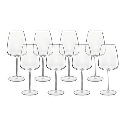 Luigi Bormioli Talismano Crystal Bordeaux Glasses, 700Ml, 8 Pack - Nonynana