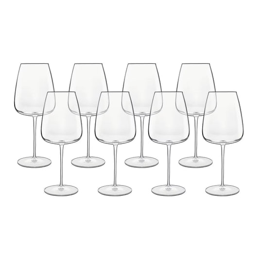 Luigi Bormioli Talismano Crystal Bordeaux Glasses, 700Ml, 8 Pack - Nonynana