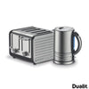 Buy now from NonynanaEssential  Dualit Architect 1.5L Kettle & 4 Slot Toaster Set in Midnight Grey Brushed Dualit