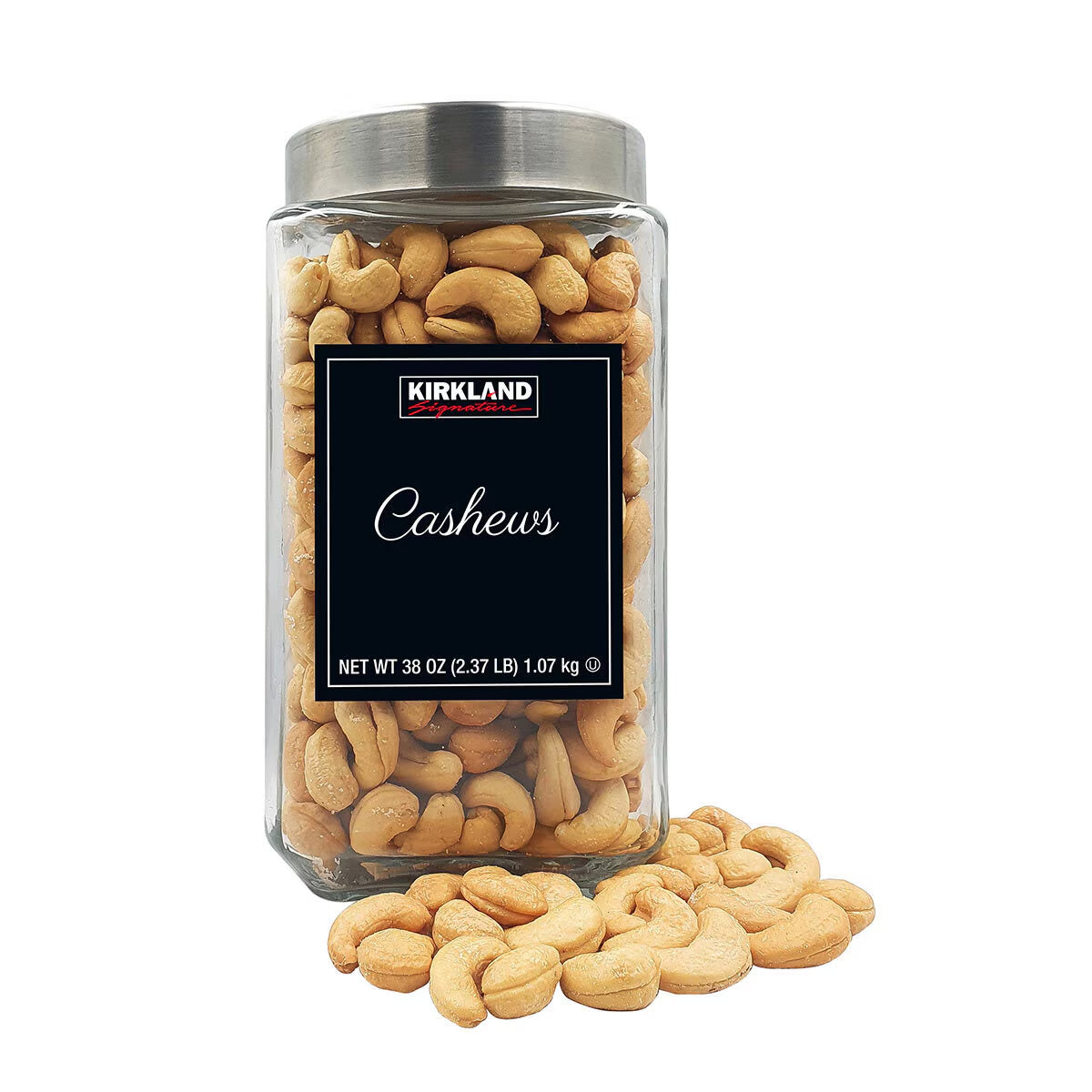 Kirkland Signature Salted Cashews Jar, 1.07Kg - Nonynana