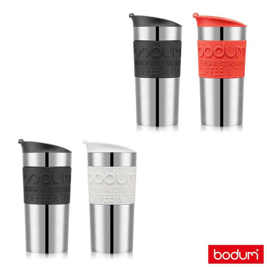 Bodum Stainless Steel Travel Mug (0.35L), 2 Pack in Two Colour Combinations - Nonynana