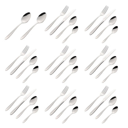 Viners 18/10 Stainless Steel Cutlery Set, 34 Piece - Nonynana