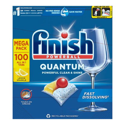 Finish Powerball Quantum Dishwasher Tablets, 2 X 100 Pack - Nonynana