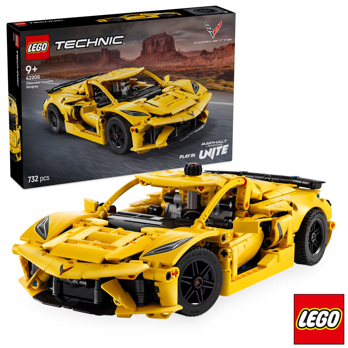 LEGO Technic Chevrolet Corvette Stingray - Model 42205 (9+ Years)