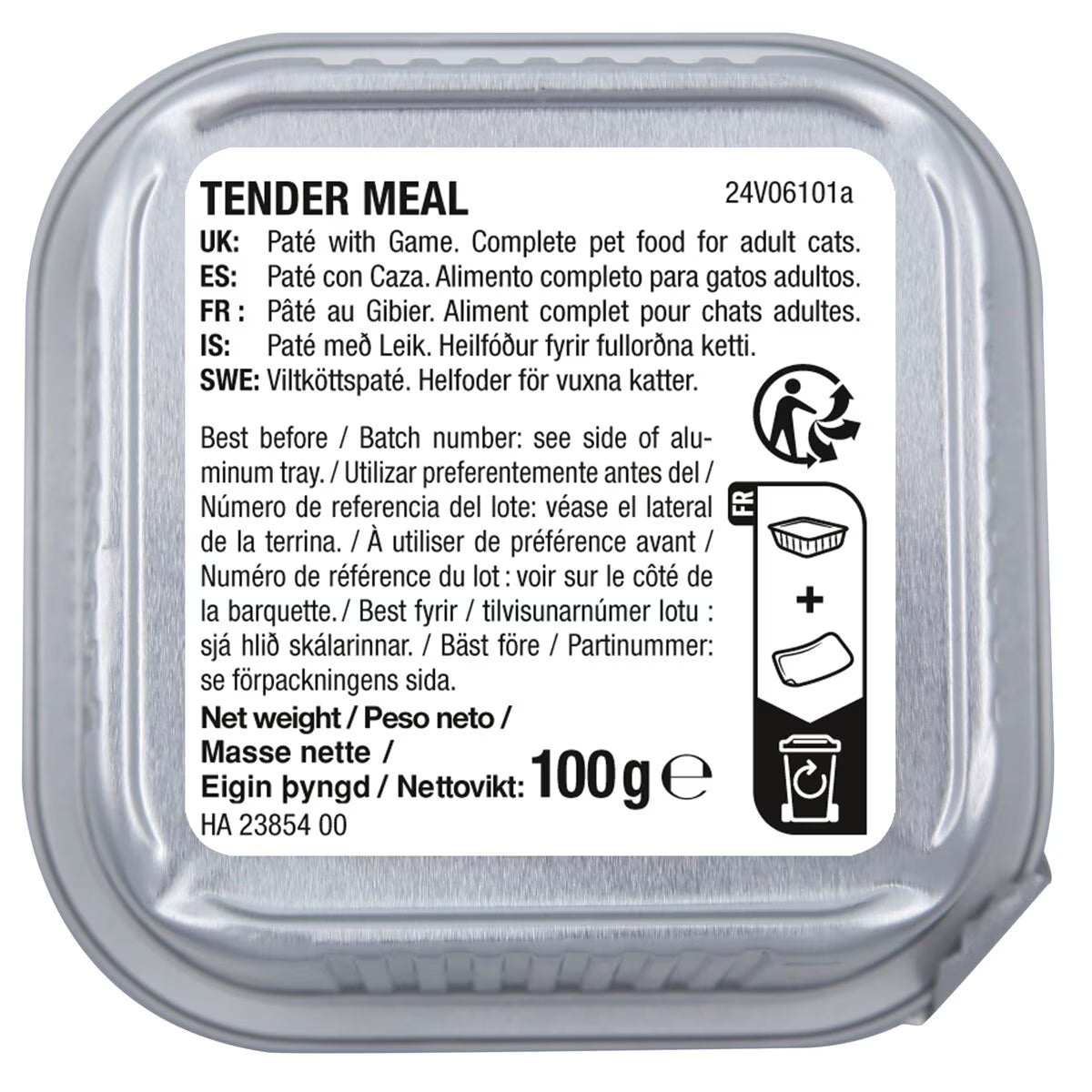 Kirkland Signature Tender Meal Variety Cat Food, 48 X 100G