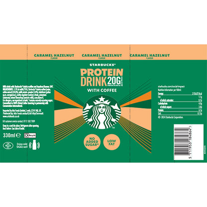 Starbucks Protein Caramel Hazelnut, 8 X 330Ml - Nonynana