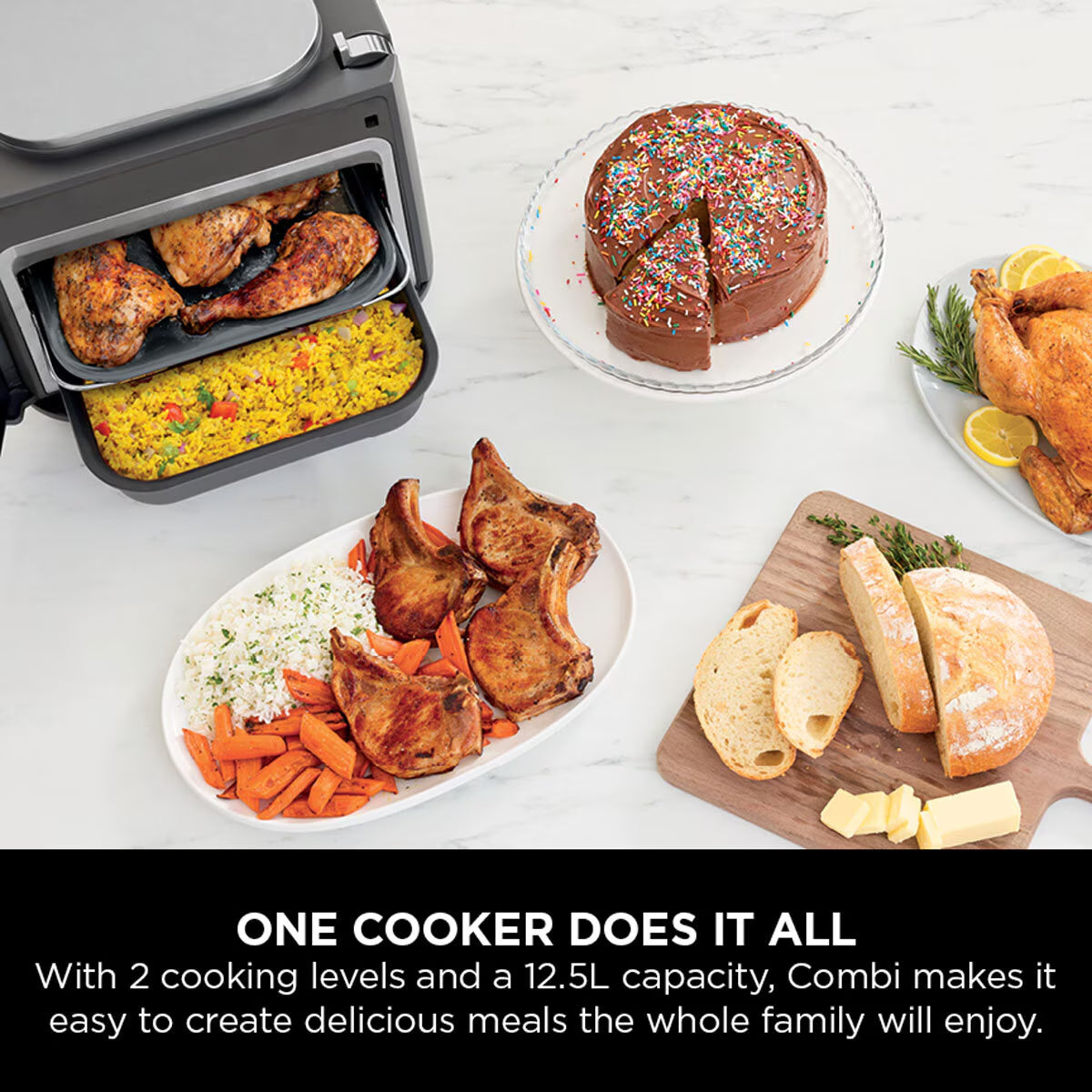 Buy now from NonynanaEssential  Ninja Combi 14-In-1 Multi-Cooker, Oven, Air Fryer, SFP701UK Ninja