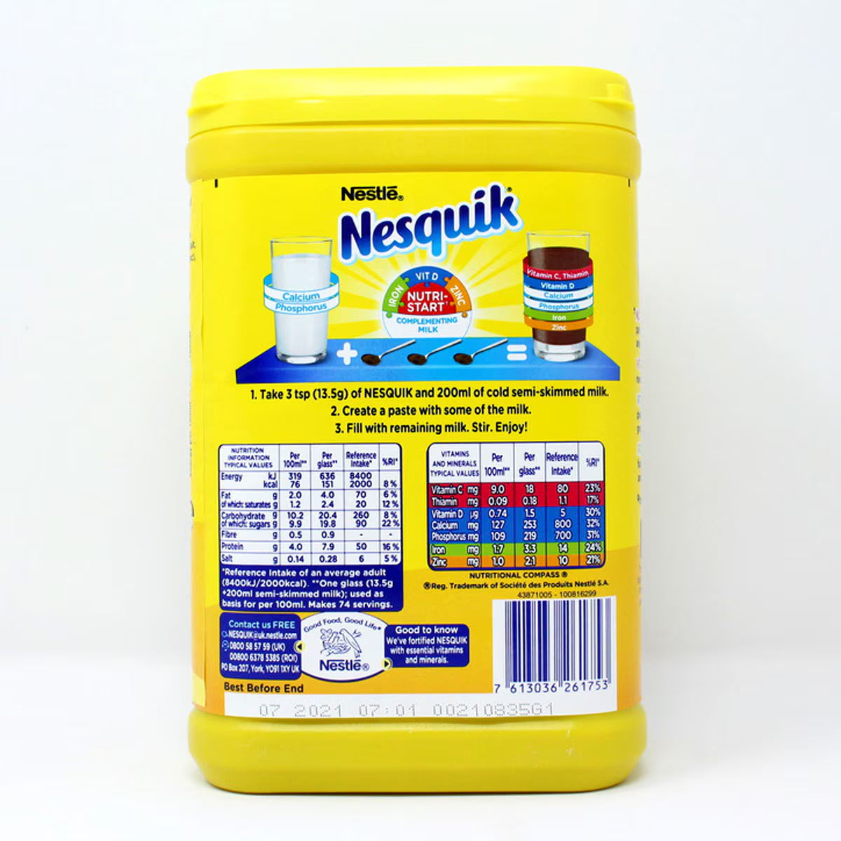 Nesquik Chocolate Powder, 1Kg - Nonynana