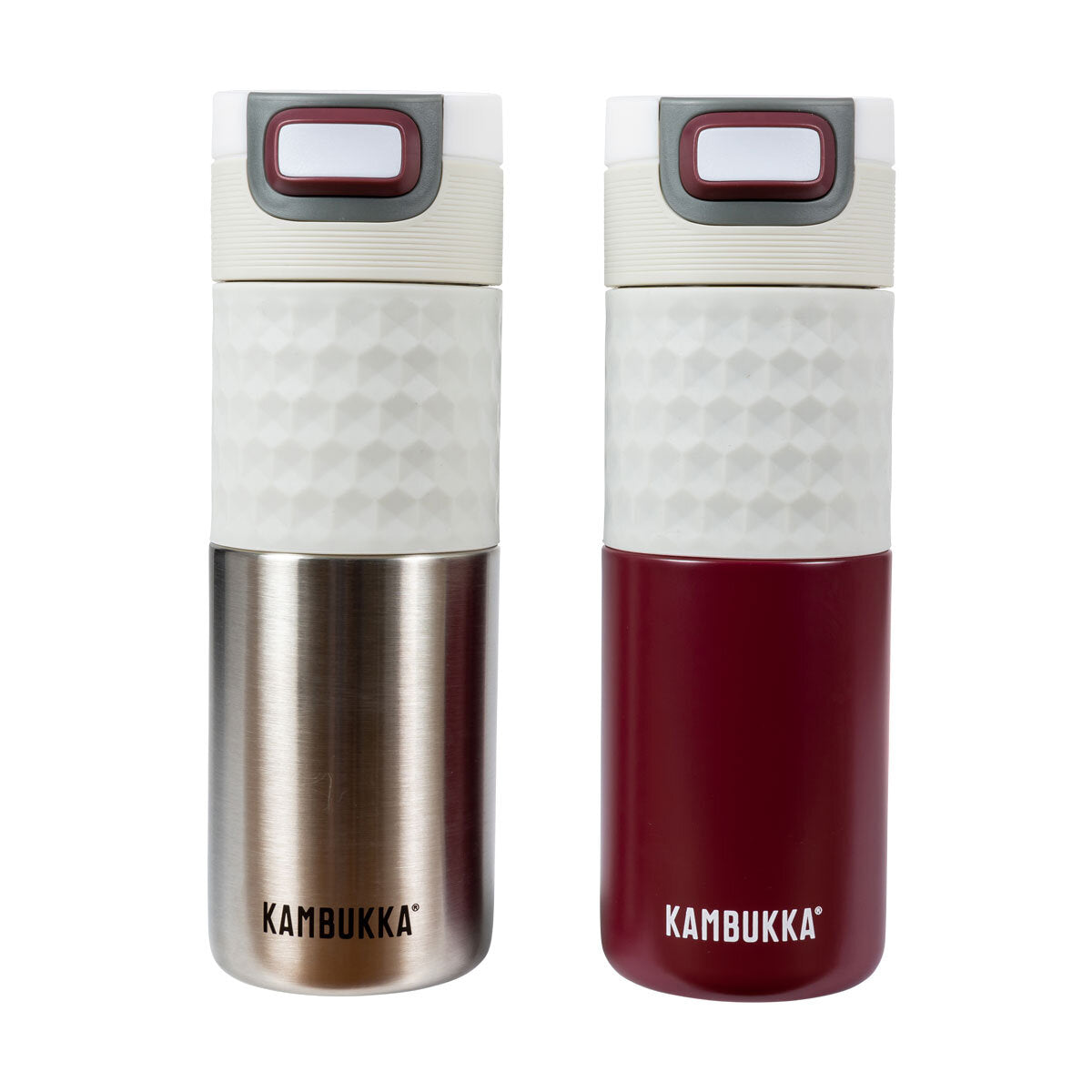 Buy now from NonynanaEssential  Kambukka 500Ml Travel Mug, 2 Pack in 2 Colours Kambukka