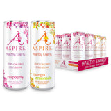 Buy now from NonynanaEssential  Aspire Mango Lemonade and Raspberry, 12 X 330Ml Aspire