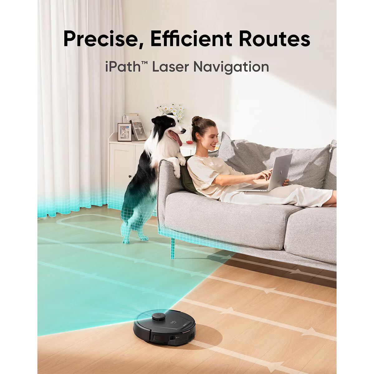 Eufy L60 Hybrid Robot Vacuum with Powerful Suction, Mop, and Ipath Laser Navigation