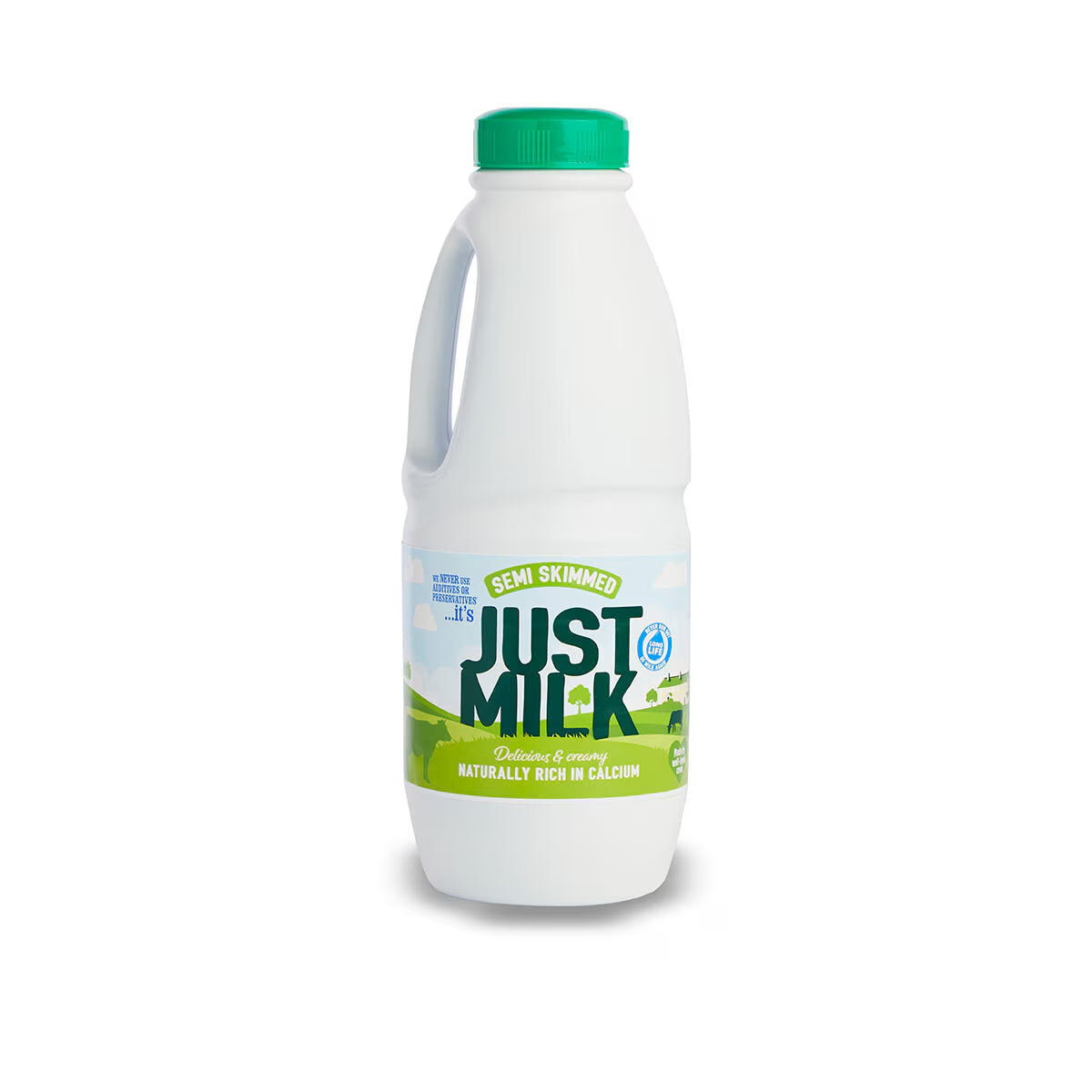 Candia Just Milk UHT Semi-Skimmed Milk, 6 X 1L - Nonynana