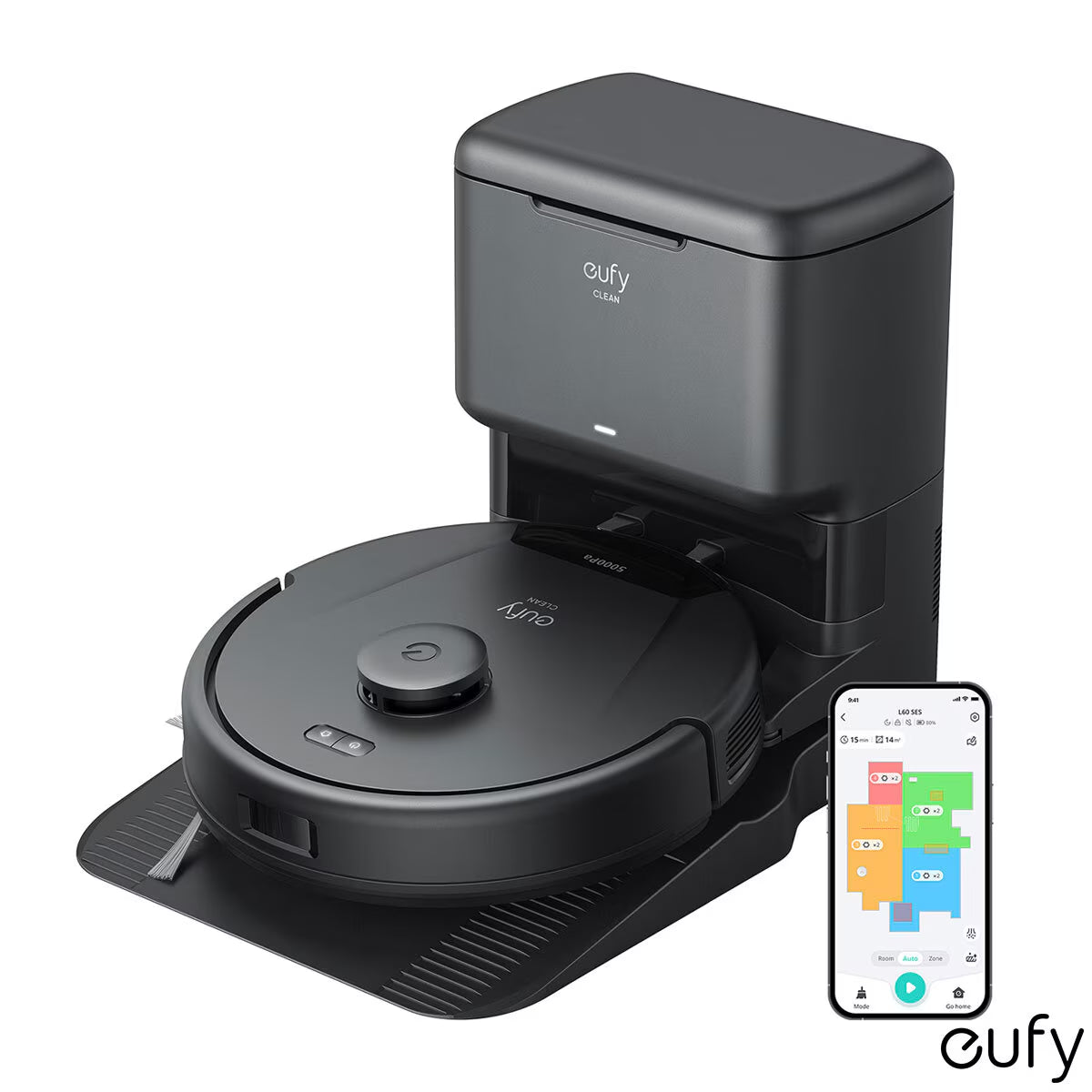 Eufy L60 Hybrid Robot Vacuum with Self-Empty Station, Hair Detangling Technology, and Mop