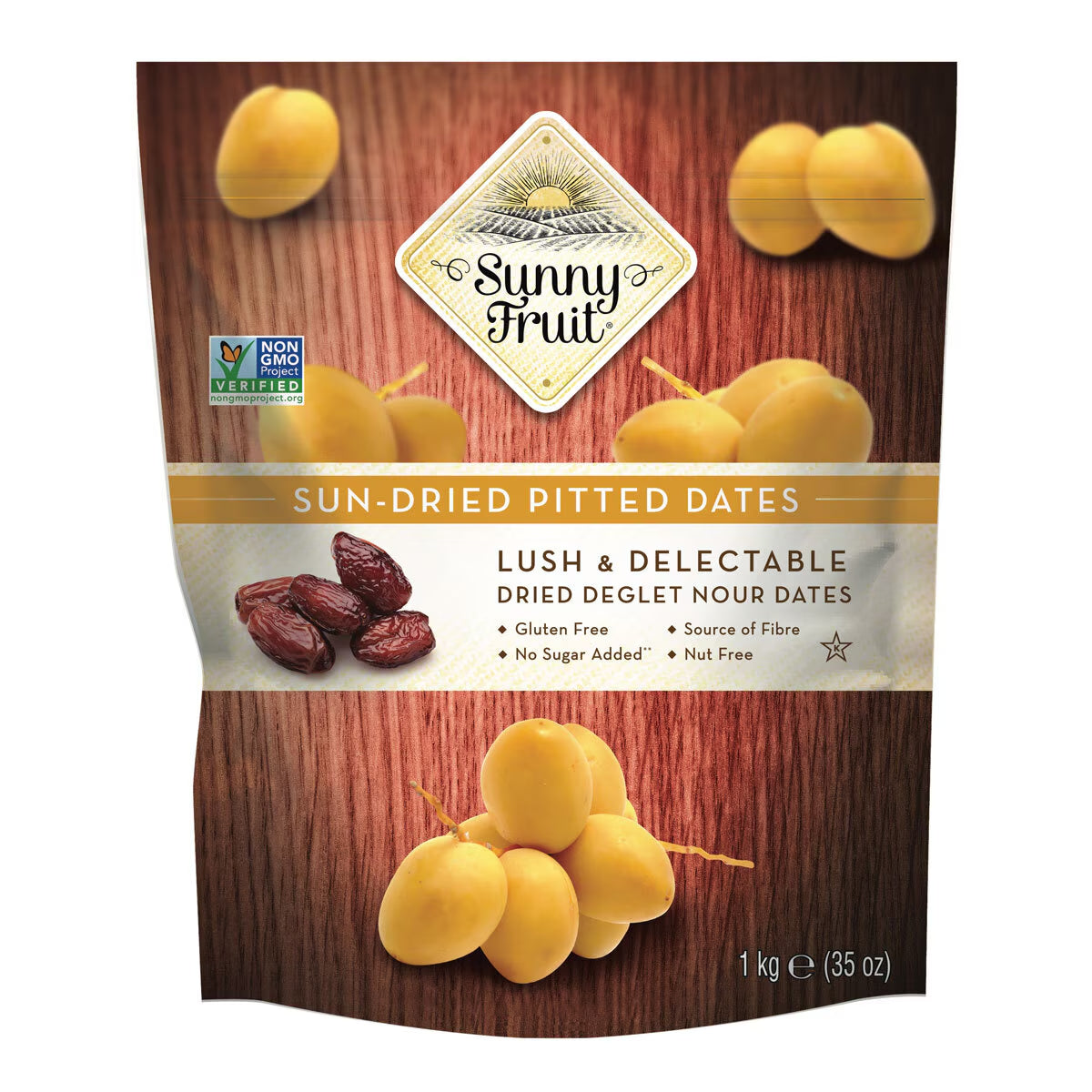 Sunny Fruit Pitted Dates, 1Kg - Nonynana