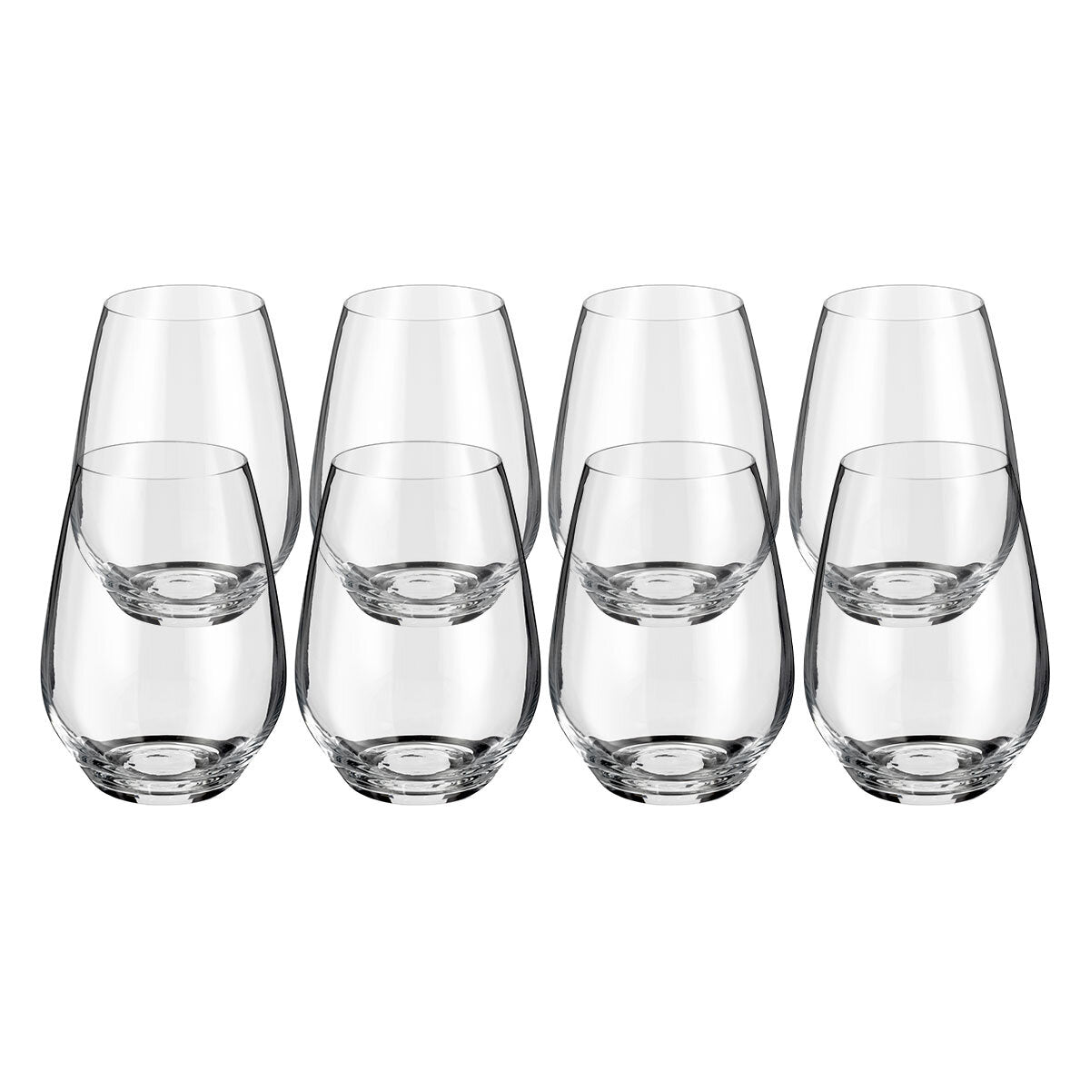 Buy now from NonynanaEssential  Judge Crystalline Stemless Wine Glasses, 540Ml, 8 Pack Judge