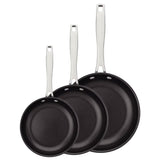 Buy now from NonynanaEssential  Tramontina Tri-Ply Frying Pan Set, 3 Piece Tramontina