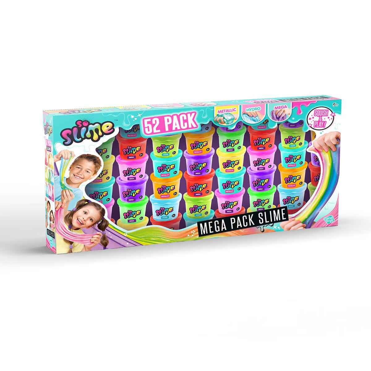 Buy now from NonynanaEssential  So Slime 52 Pack of Assorted Slimes (6+ Years) Canal Toys