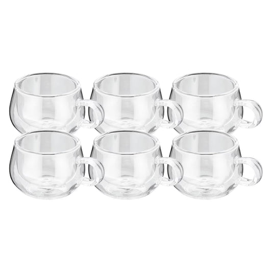 Judge Double Walled Espresso Glass Set, 75Ml, 6 Pack - Nonynana