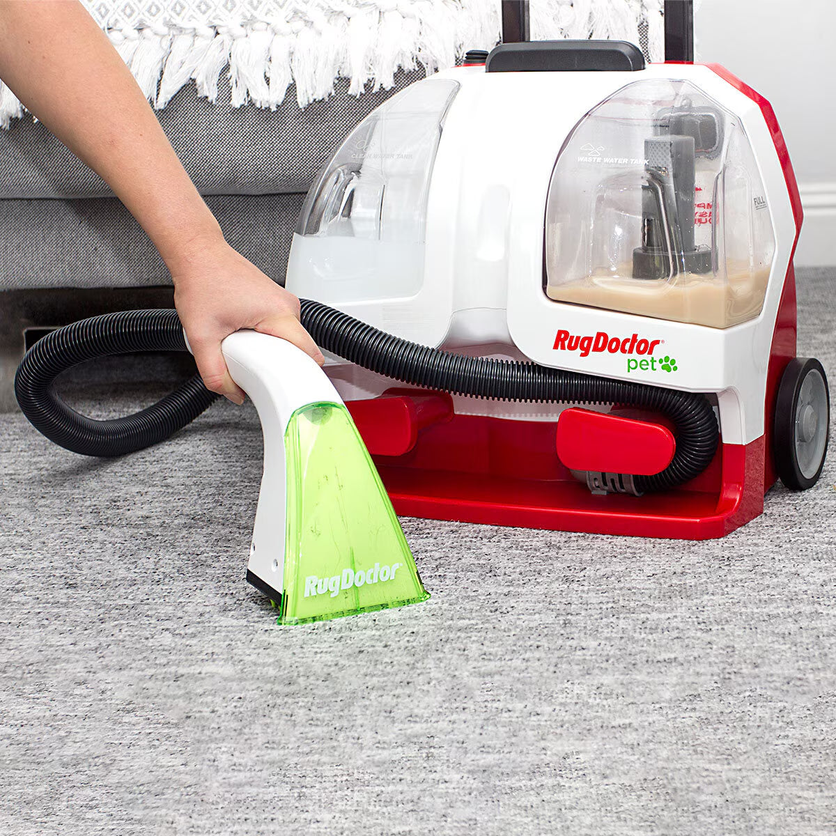 Rug Doctor Pet Portable Spot Cleaner with 2 X 500Ml Pet Formula Cleaner