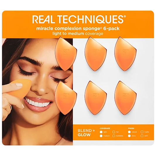 Real Techniques, Miracle Sponge, 6 Pack - Nonynana