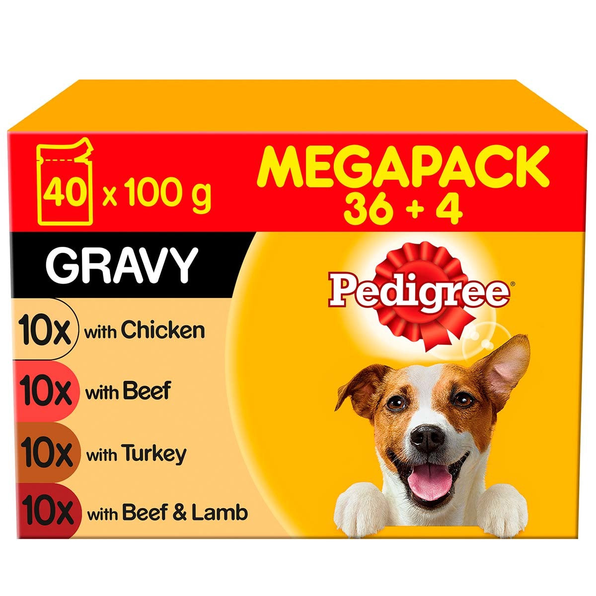 Pedigree Variety Pouch in Gravy, 40 X 100G - Nonynana