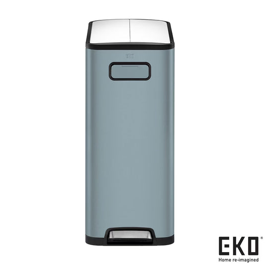 EKO Ecofly 20+20L Stainless Steel Kitchen Bin in Titanium Blue - Nonynana